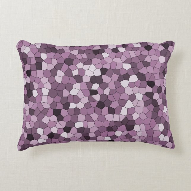 Magenta Purple Pink Pattern Decorative Cushion (Front)