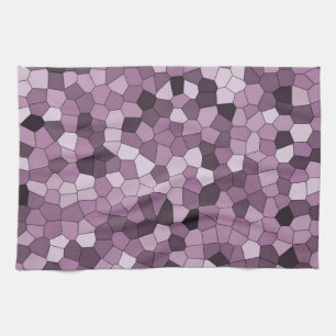Magenta Purple Pink Pattern Tea Towel