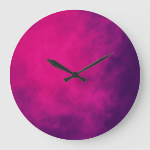 Magenta Purple Wall Clock – Customisable