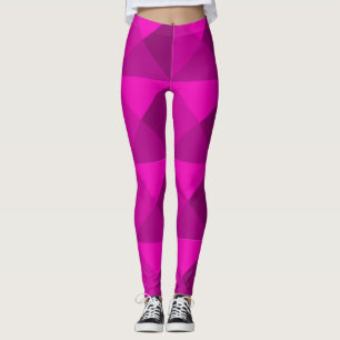 Magenta Pyramids Leggings