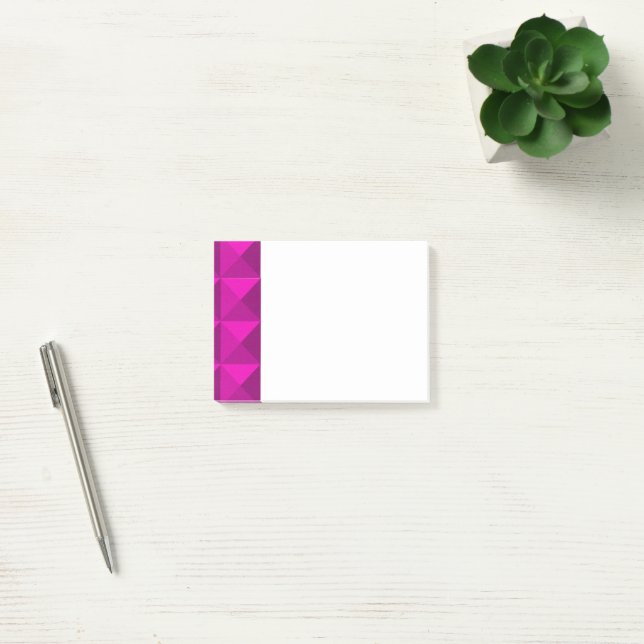 Magenta Pyramids  Post-it Notes (Office)