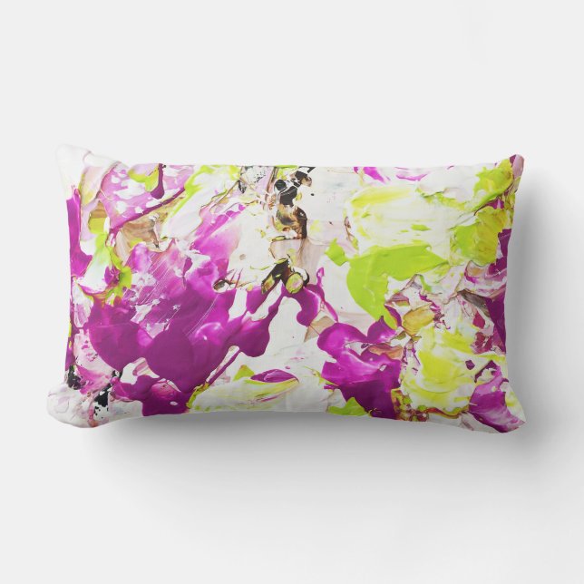 Magenta Rain Cushion (Front)