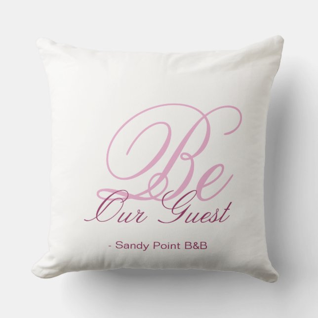 Magenta Red Tones Guest Pillow (Front)