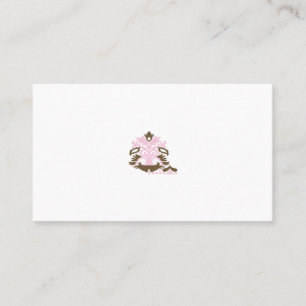Magenta-Red, Yellowish Orange decorative Place Card