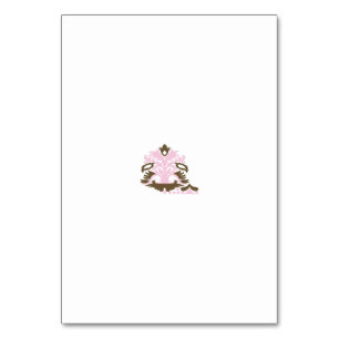 Magenta-Red, Yellowish Orange  decorative Table Number