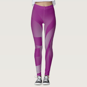 Magenta ribbons leggings