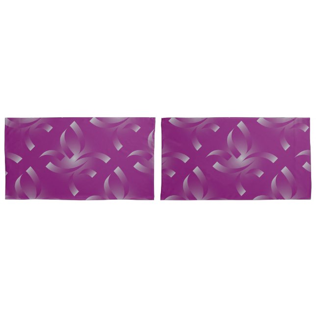 Magenta ribbons pillowcase (Front-Set)