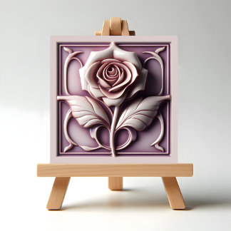 Magenta Rose Ceramic Tile