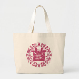 Magenta Shuan Xi Large Tote Bag