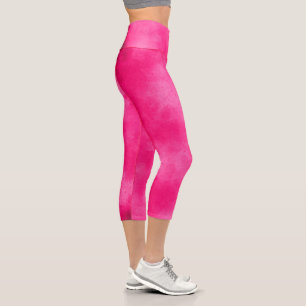Magenta Sky High Waisted Capris