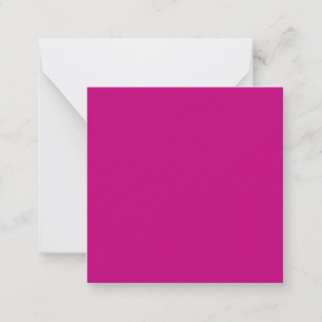 Magenta (solid colour)  card (Front)