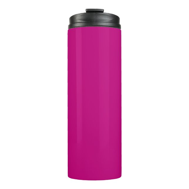 Magenta (solid colour)  thermal tumbler (Front)