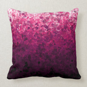 Magenta Spots - Throw Pillow