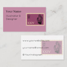 Magenta Stamp Art Turtle Skeleton Fashion