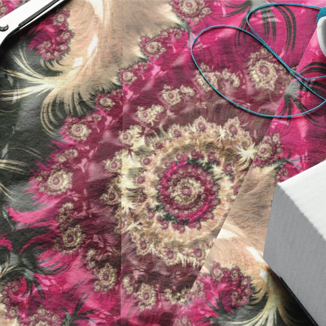 Magenta Swirling Fractal Tissue Paper (Creator Uploaded)
