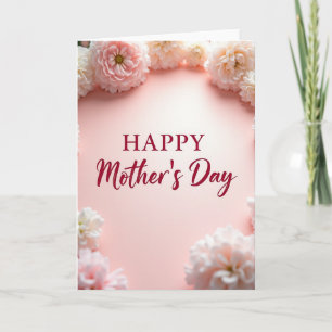 Magenta Text Mothers Day Image Card