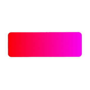 Magenta to Red Gradient Return Address Label
