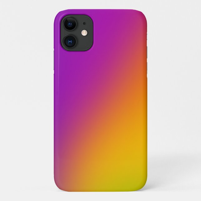 Magenta To Yellow Diagonal Gradient Case-Mate iPhone Case (Back)