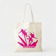 MAGENTA - Tote bag with Flower of Pariso
