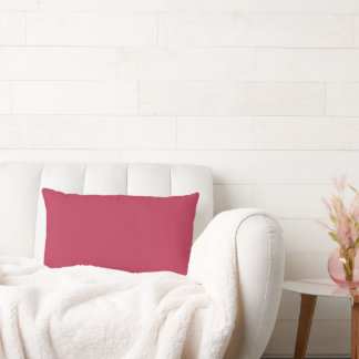 Magenta Trend Colour Crimson Red Bright Maroon Lumbar Cushion