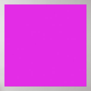Magenta Violet Bright Purple Colour Background Poster