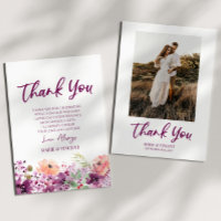 Magenta Violet Purple Floral Flowers Custom Photo