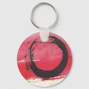 Magenta Zen Circle Key Ring