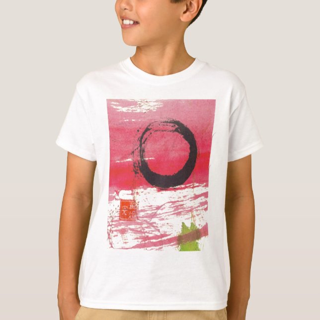 Magenta Zen Circle T-Shirt (Front)