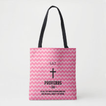 Magenta Zigzag Pattern Bible Verse Christian