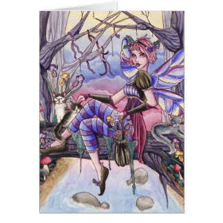 Maggie - Fairy and Cat Card
