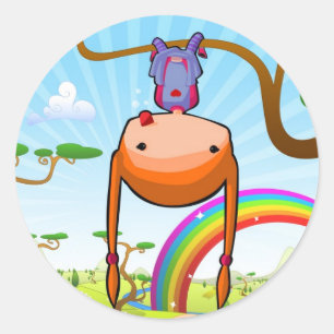 Maggie Longstocking Classic Round Sticker