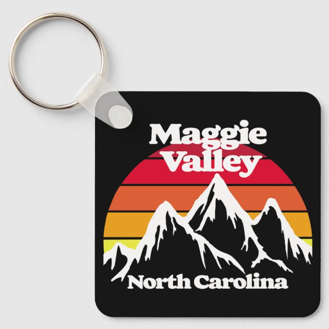 Maggie Valley North Carolina Key Ring (Front)