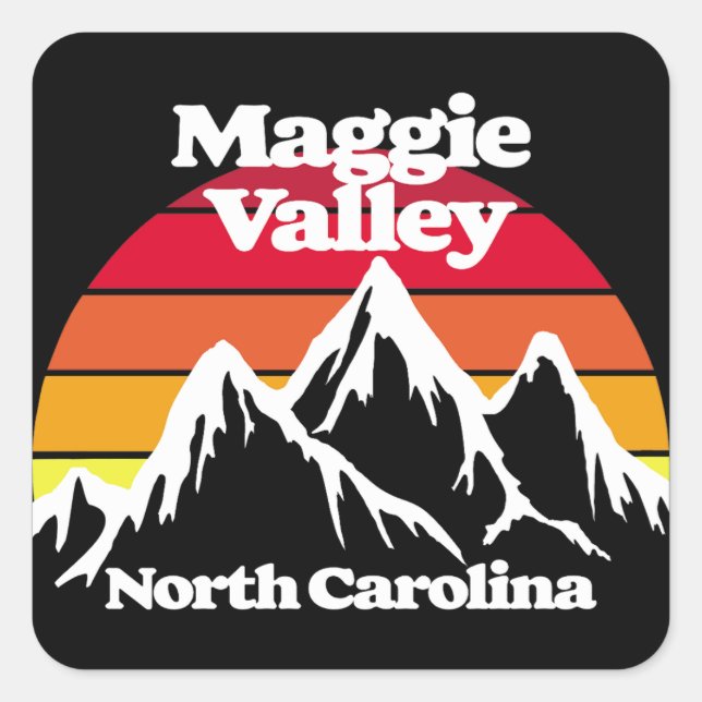 Maggie Valley North Carolina Square Sticker (Front)