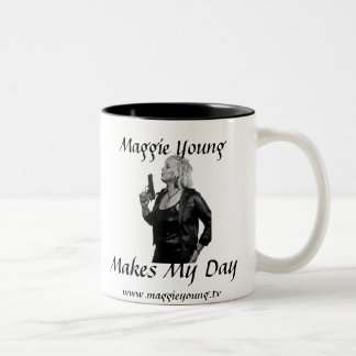 Maggie Young  - Makes My Day Two-Tone Coffee Mug