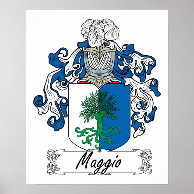 Maggio Family Crest Poster (Front)