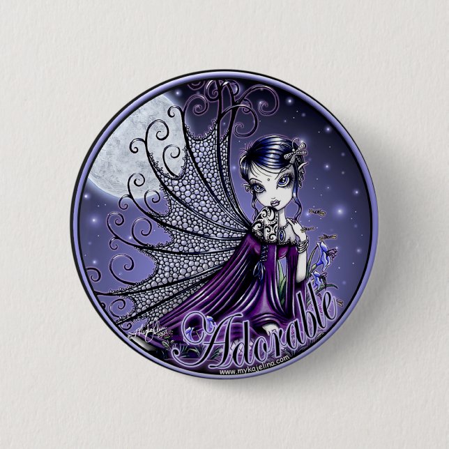 Maggy Blue Moon Adorable Fairy Button (Front)