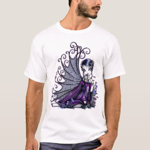 "Maggy" Plum Dragonfly Fairy Art Shirt