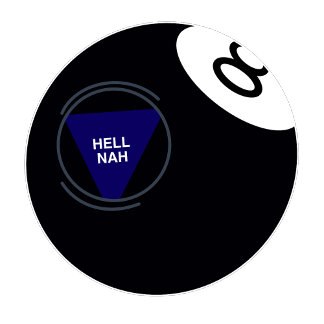 Magic 8 Ball Am I Stupid? Ironic Bowling Ball