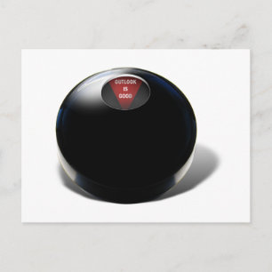 Magic 8 Ball says, "Outlook is Good" Postcard