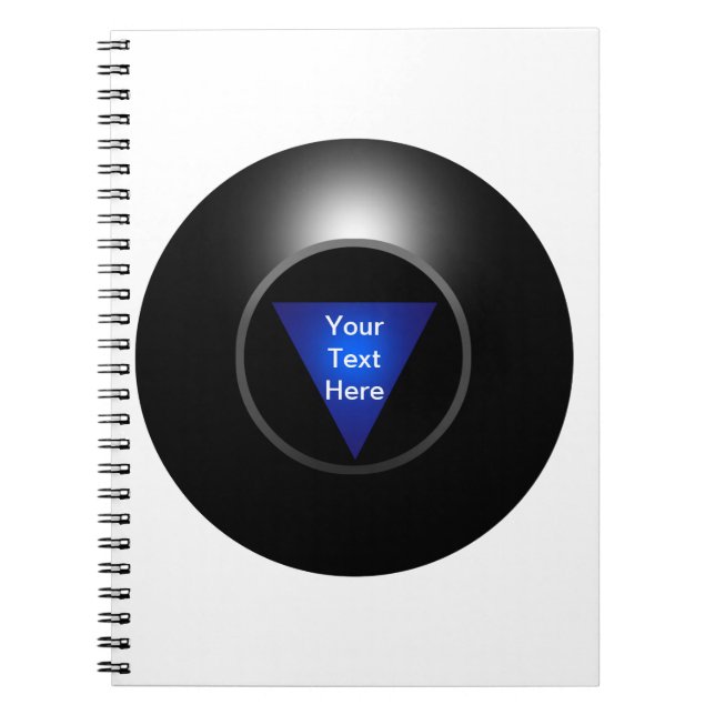 Magic 8 Ball - Your Text Notebook (Front)