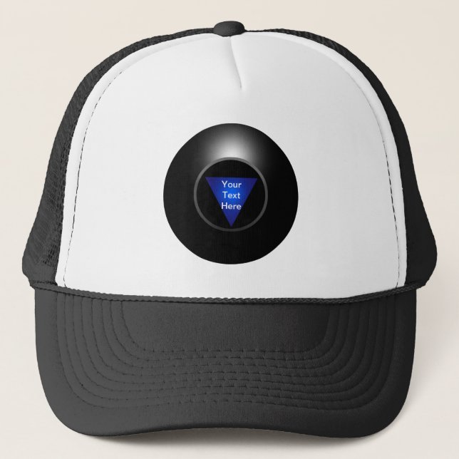 Magic 8 Ball - Your Text Trucker Hat (Front)