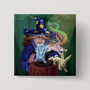 Magic Act 15 Cm Square Badge