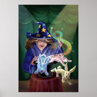 Magic Act Rabbits from a Hat Poster