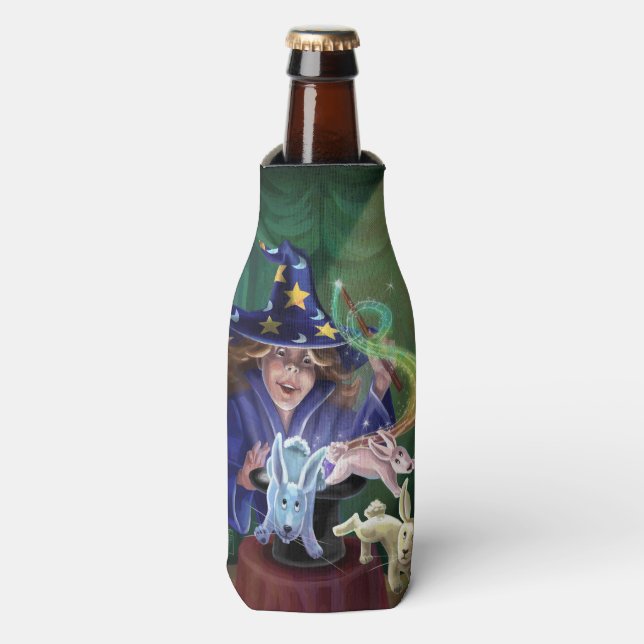 Magic Act Rabbits from the Hat Bottle Cooler (Bottle Front)