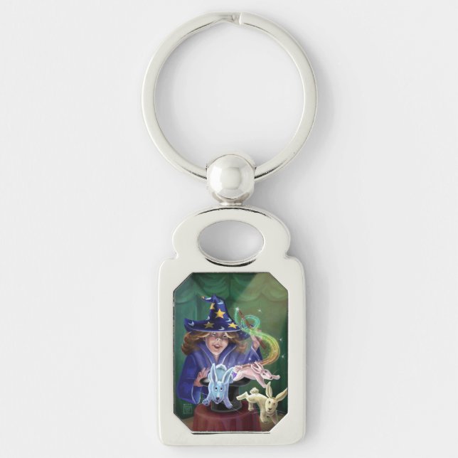 Magic Act Rabbits from the Hat Key Ring (Front)