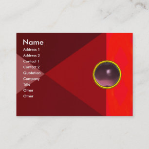 MAGIC AMETHYST  , bright vibrant red pink purple Business Card