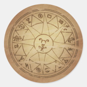 Magic Amulet for Safe Travel Magic Charms Classic Round Sticker