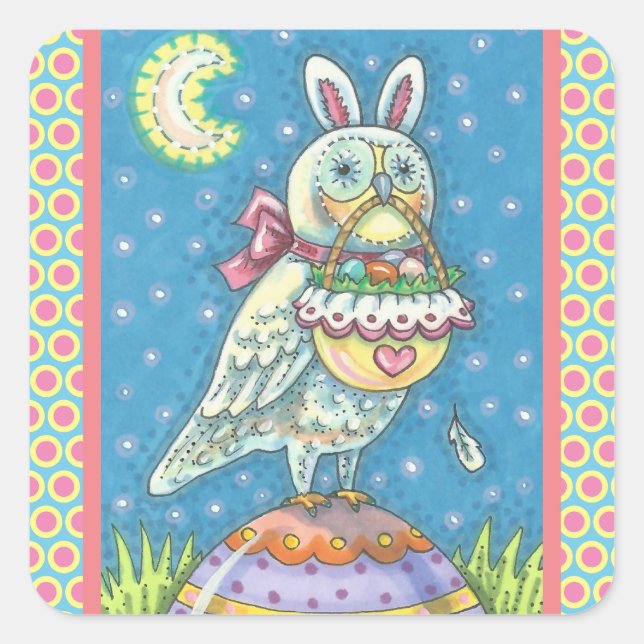 MAGIC BARN OWL & EASTER EGG BASKET, BIRD STICKERS (Front)