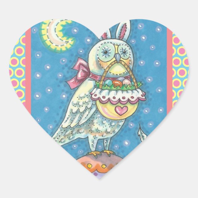MAGIC BARN OWL & EASTER EGG BASKET, BIRD STICKERS (Front)