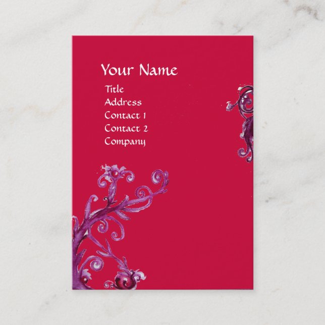 MAGIC BERRIES 4 MONOGRAM BUSINESS CARD (Front)